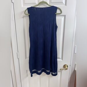 Women’s  Navy Blue Sleeveless Washable  Dress Size S